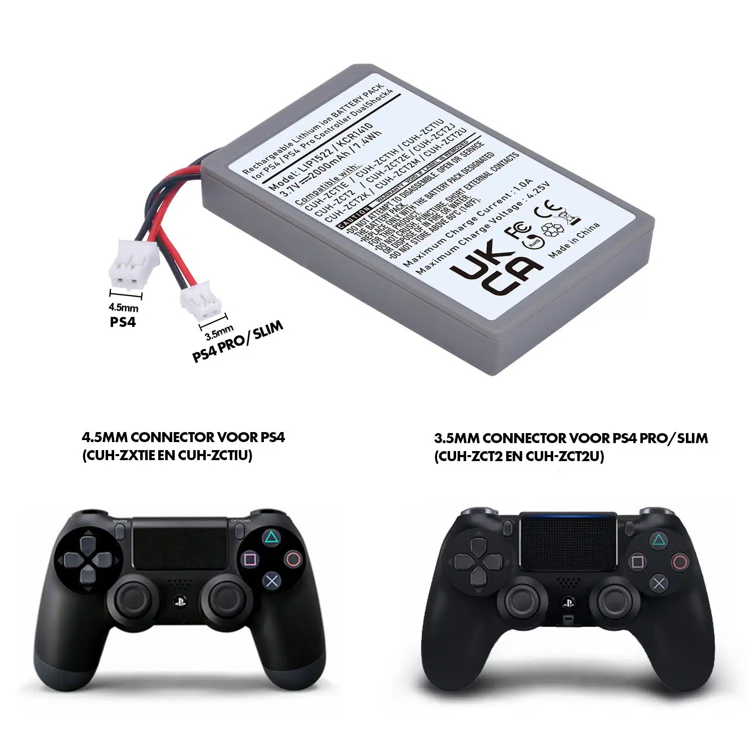 Accu voor Playstation 4 controller - Afbeelding 2