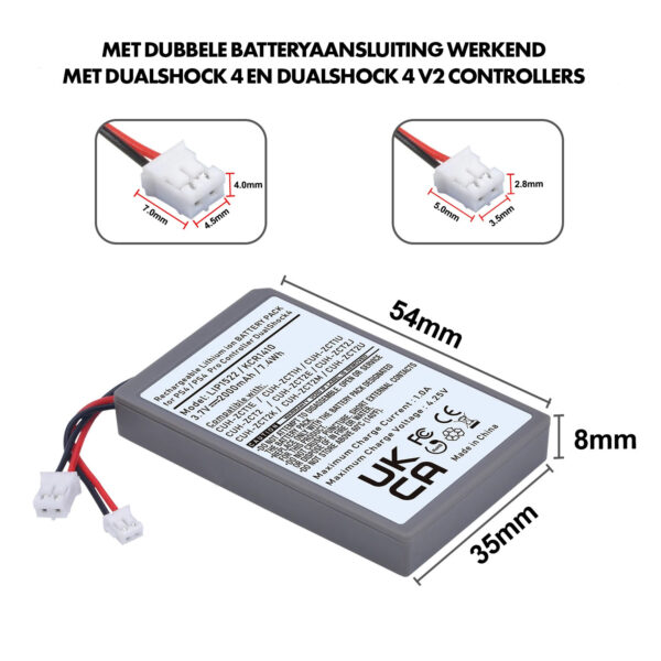 Accu voor Playstation 4 controller - Afbeelding 3