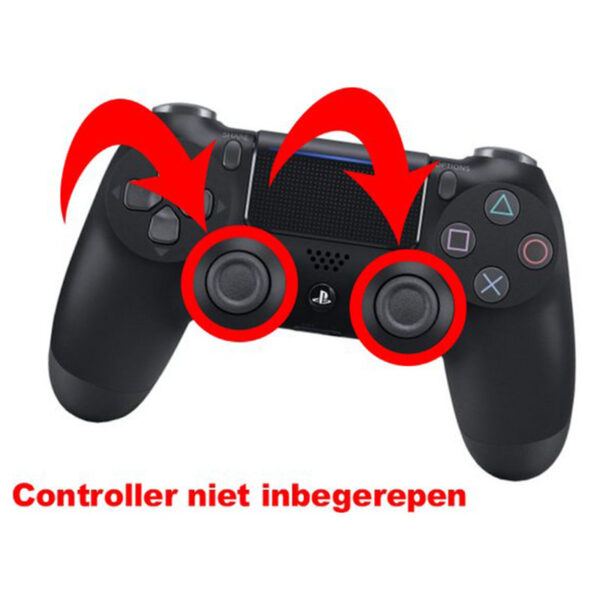 Thumbsticks Zwart voor de Playstation PS4 Controller - set van 2 - Afbeelding 3