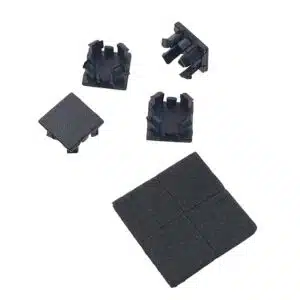 Rubber Voetjes Set voor PlayStation 2 Slim – Zwart