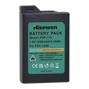 Hisewen 1800mAh 3,6V Lithium-ion Batterij / Accu voor PlayStation Portable PSP 1000
